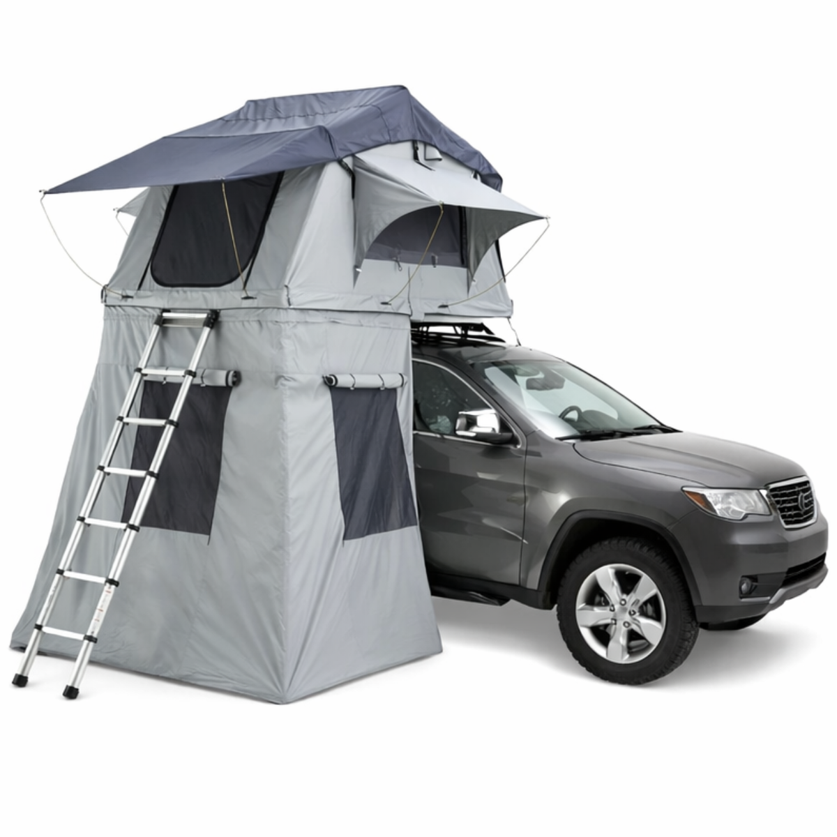 Tente de Toit Extensible 3 Places pour Voiture – Gris